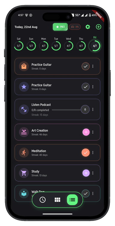 HabitTick App Screenshot 2