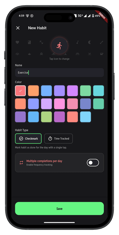 HabitTick App Screenshot 3